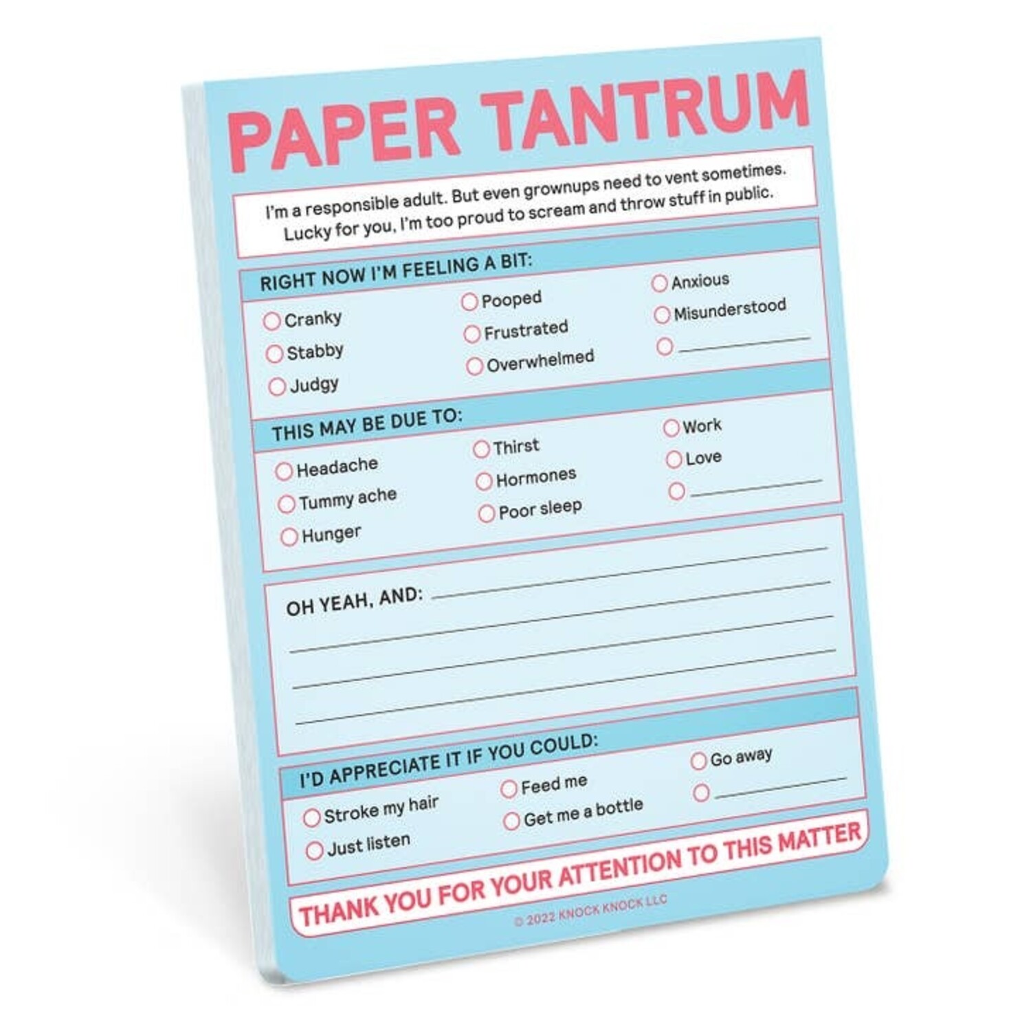 Paper Tantrum Nifty Note Pad (Pastel ) - Amber Marie and Company