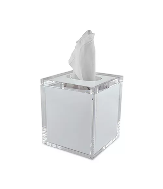 TIZO Lucite WhiteTissue Box with Lid