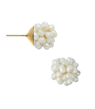 SUSAN SHAW Pearl Cluster Studs