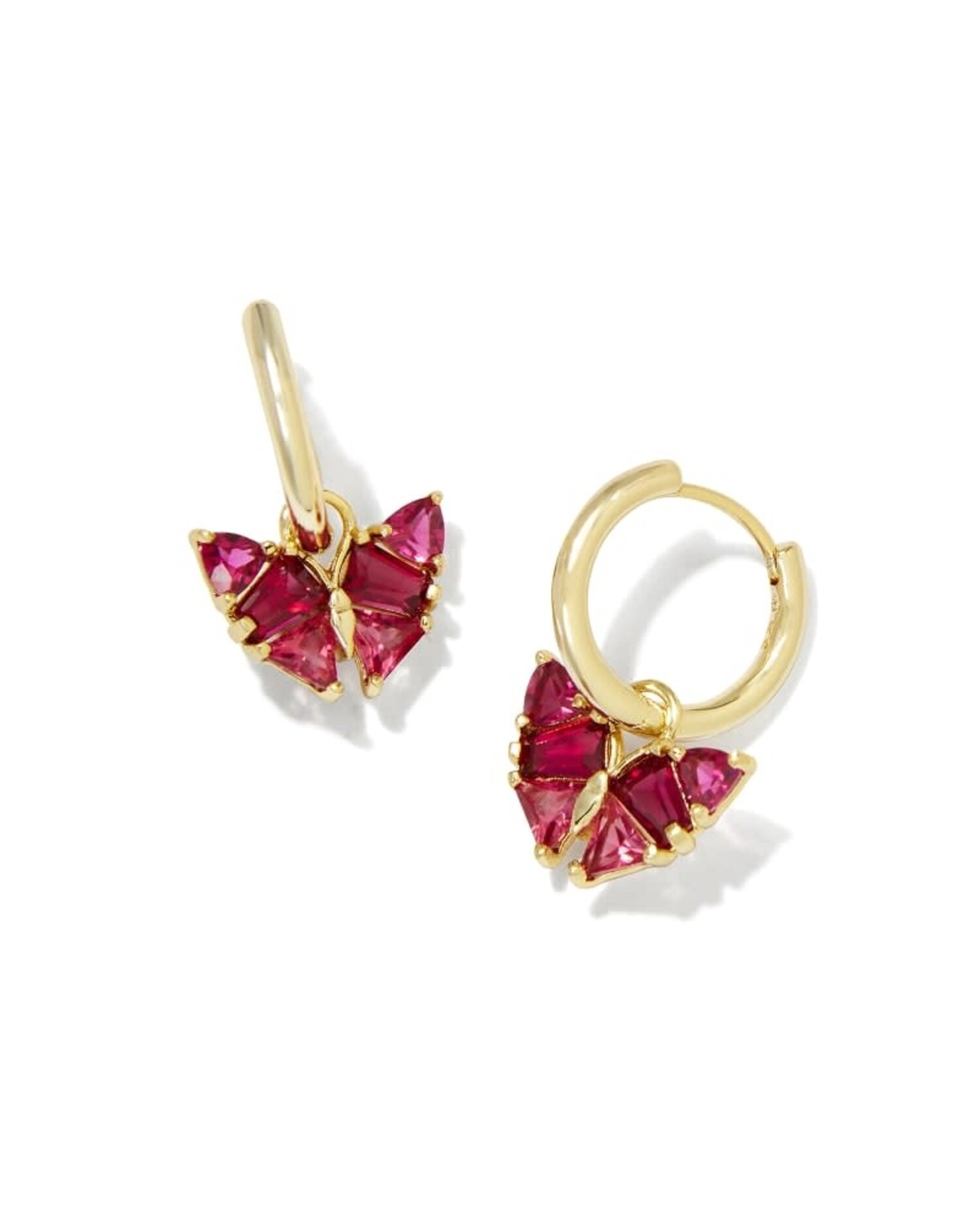 KENDRA SCOTT Blair Butterfly Huggie Earrings Gold - Amber Marie and Company
