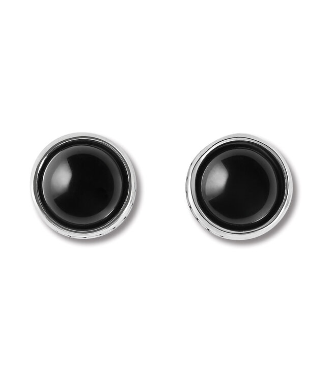 BRIGHTON Pebble Dot Onyx Post Earrings