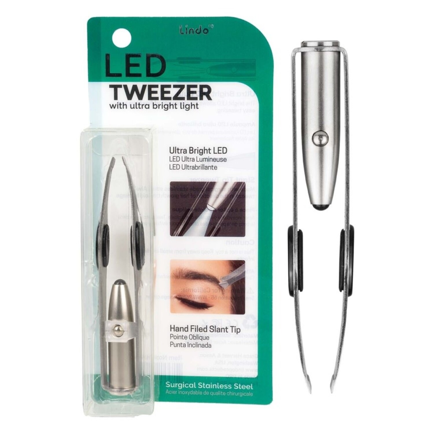 LED Lighted Tweezer 6.5 inch by Tooltron - 781898008247 Quilting Notions