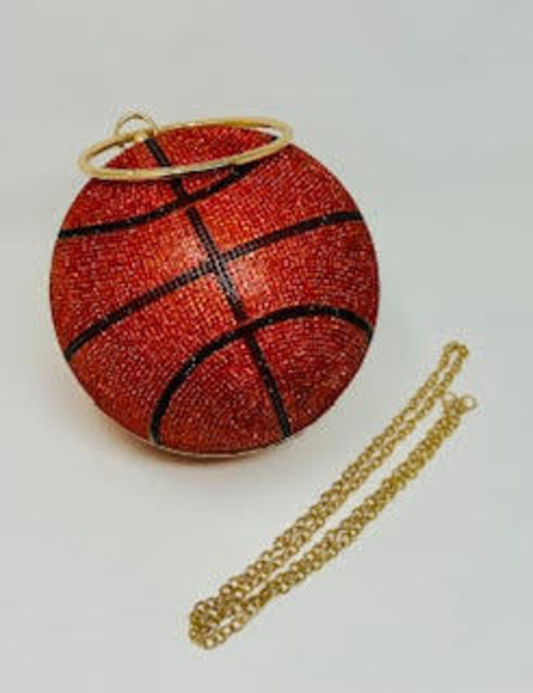 AMBER MARIE AND CO Basketball Rhinestone Purse Amber Marie and Company