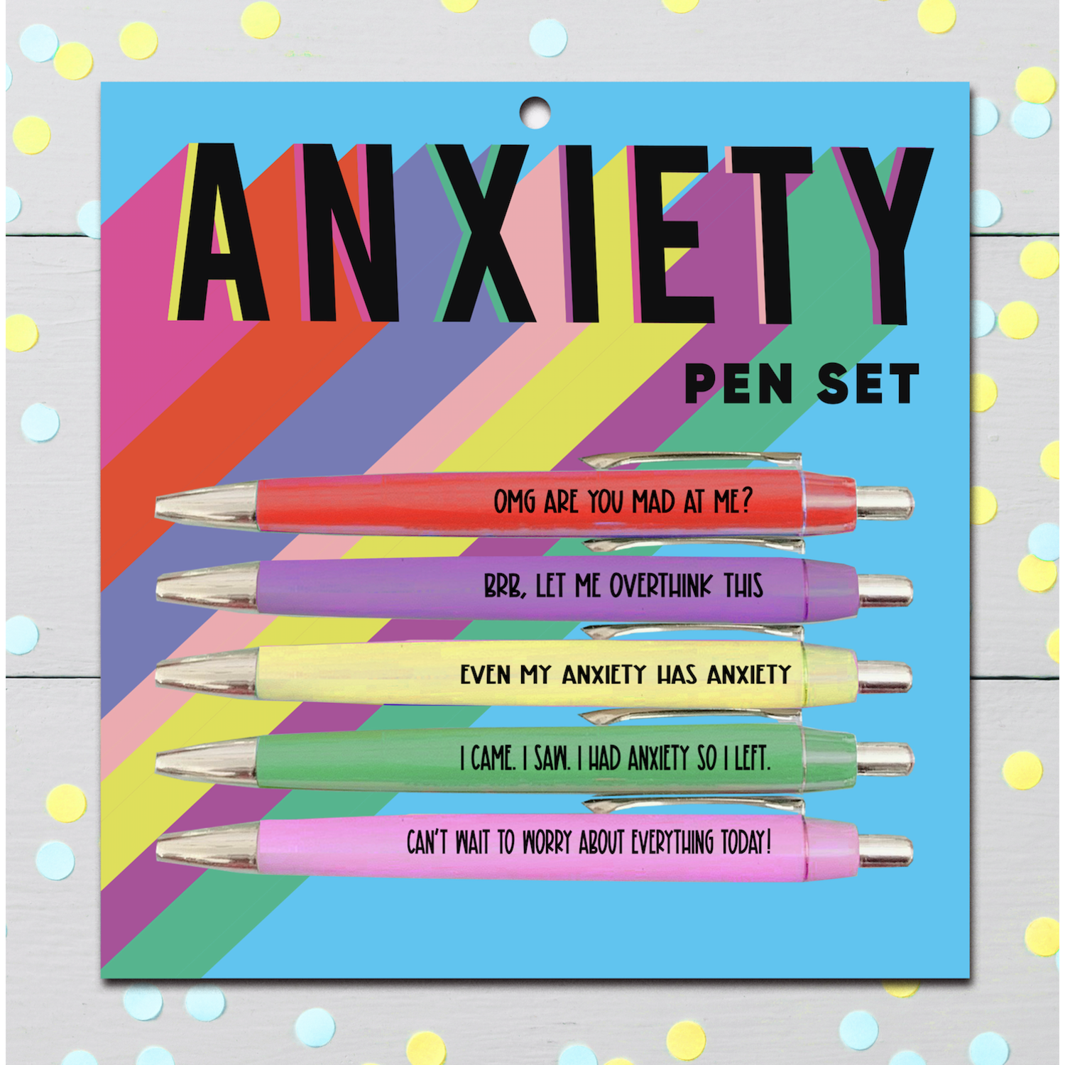 Fine Tip Pen Set, Colorblock - Amber Marie and Company