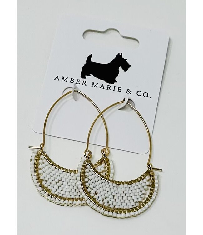 Seed Bead Drop Earrings