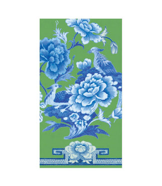 Green And Blue Plate - Guest Towel