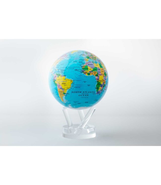 MOVA INTERNATIONAL 6" Political Map Blue w/ Base