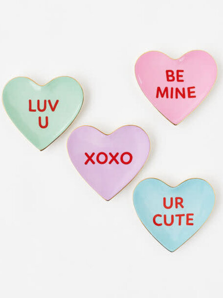 KAILO CHIC Pink Conversation Acrylic Hearts - Sold Individually - Amber  Marie and Company