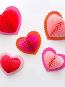 KAILO CHIC Pink Conversation Acrylic Hearts - Sold Individually