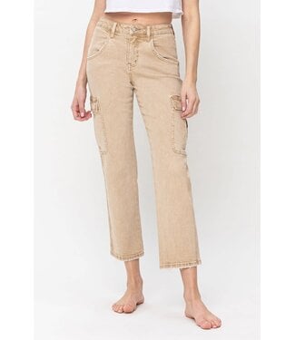 High Rise Relaxed Cargo Jeans