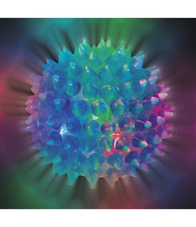 Flashing Spiky Ball Bouncy Squeezy