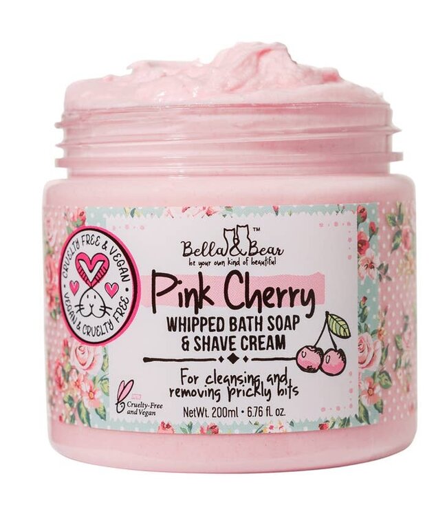 Pink Cherry Whipped Bath Soap & Shave Cream 6.7oz