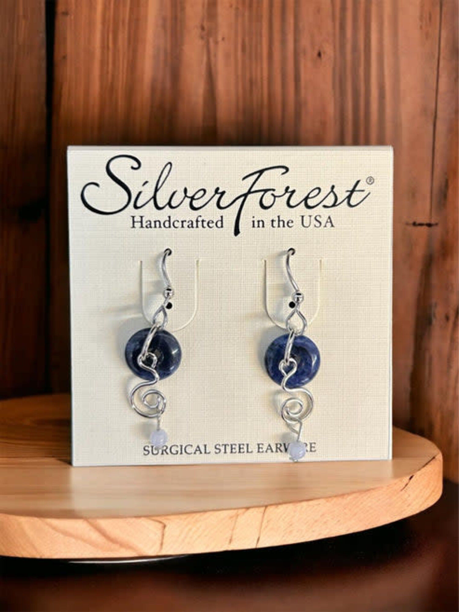 Silver forest earrings near me deals