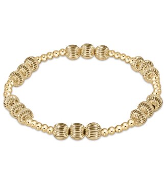 ENEWTON Dignity Joy Pattern 6mm Bead Bracelet - Gold