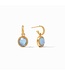 JULIE VOS Fleur-de-Lis Hoop & Charm Earring
