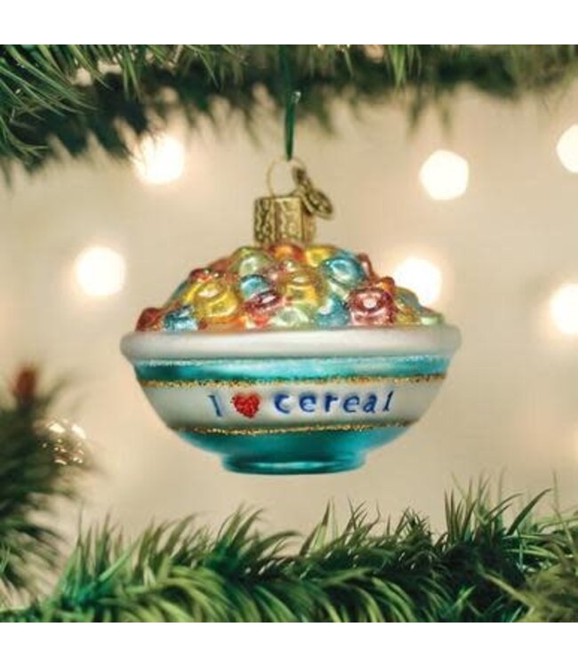 OLD WORLD CHRISTMAS Bowl Of Cereal Ornament