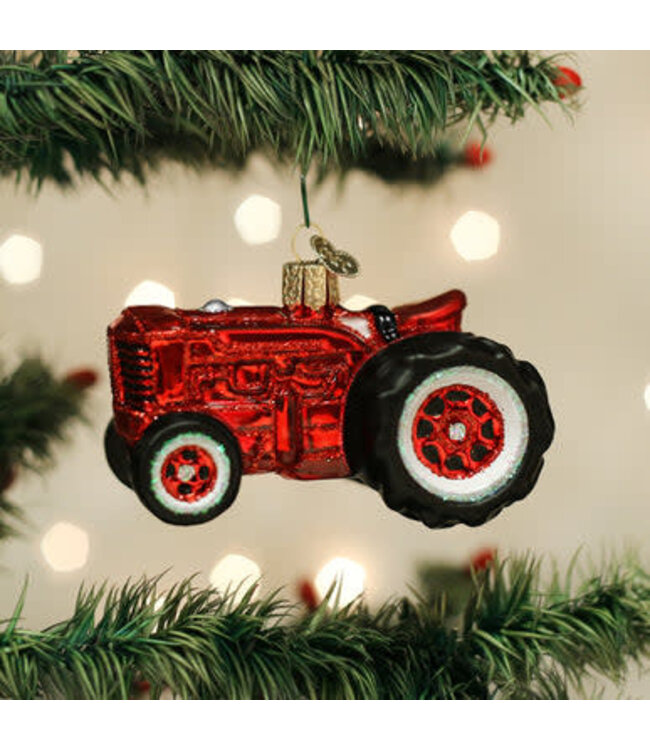 OLD WORLD CHRISTMAS Old Farm Tractor Ornament