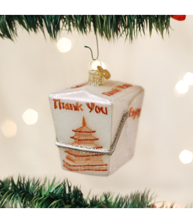 OLD WORLD CHRISTMAS Chinese Take-out Ornament