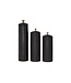 TEXTURED BLACK CERAMIC JARS