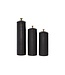 TEXTURED BLACK CERAMIC JARS