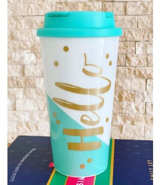 160z Hello Travel Tumbler Flip Lid