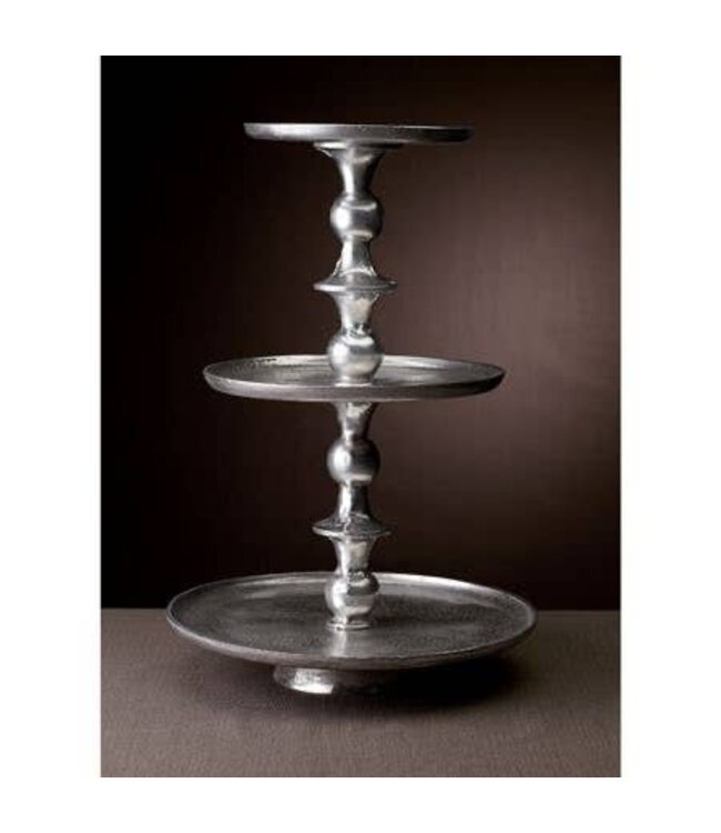 Textured 3-Tier Stand