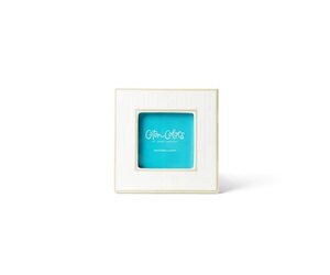 HAPPY EVERYTHING Pinstripe 7 Square Frame Ecru - Amber Marie and