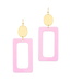 Rectangle Drop Color Earring