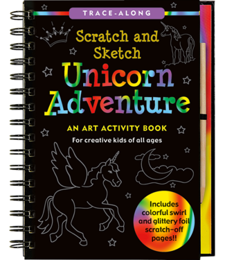 PETER PAUPER PRESS Unicorn Adventure Scratch and Sketch