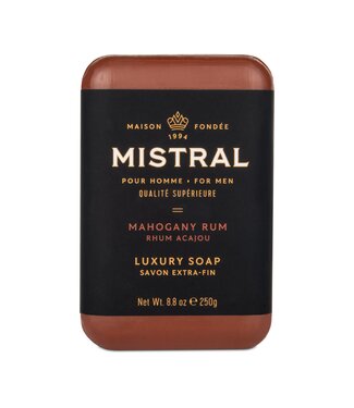 MISTRAL Men's Bar Soap Mahogany Rum 8.8 oz
