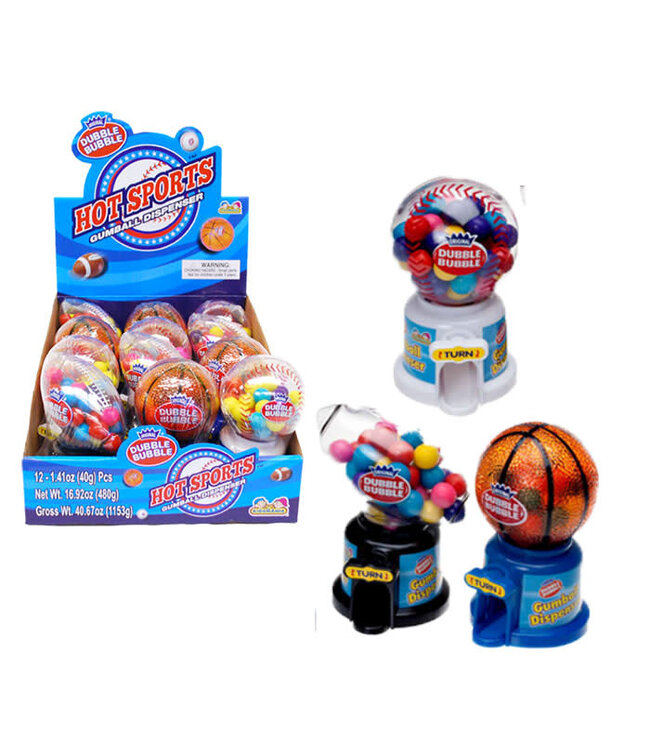 Kidsmania Dubble Bubble Hot Sports Gumball Dispenser