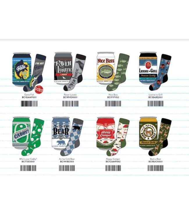 HATLEY LITTLE BLUE HOUSE INC. Men's Beer Can Socks