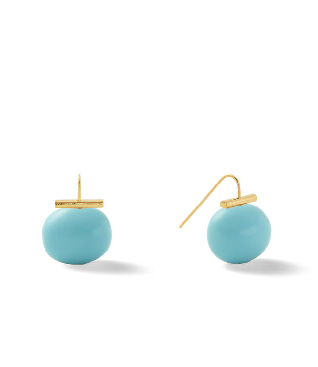 Large Pebble Pearl Ear Wire