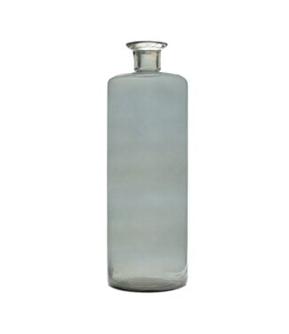13.75”H Glass Bottle Vase