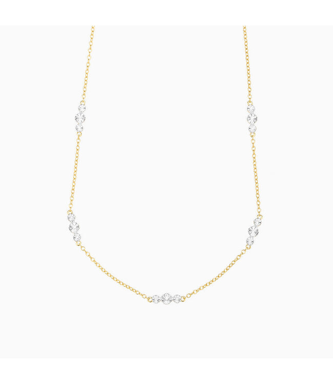 ELLA STEIN Floating Diamond Chain Necklace