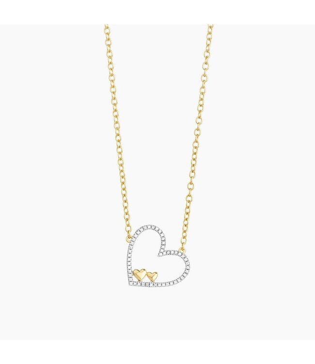 ELLA STEIN Double The Love Pendant Necklace