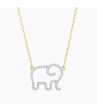 ELLA STEIN Elephant Mom Pendant Necklace