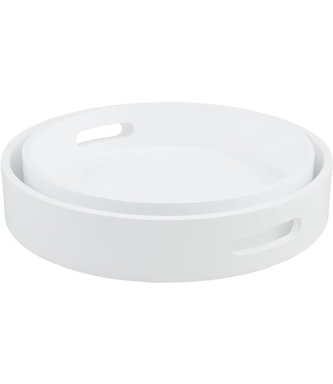Lacquer Tray - White