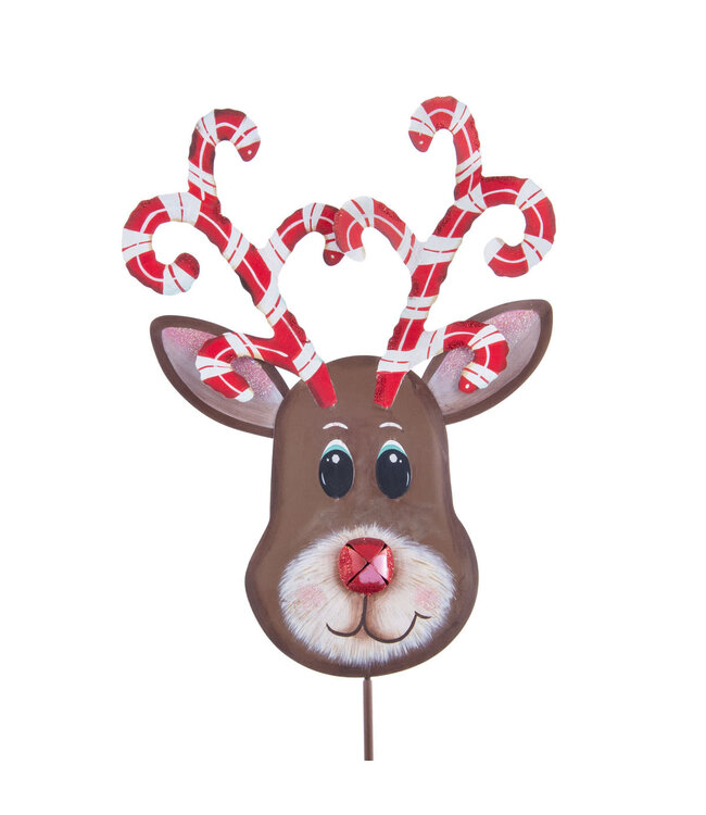 THE ROUND TOP COLLECTION Candy Cane Reindeer Sm - Amber Marie and 