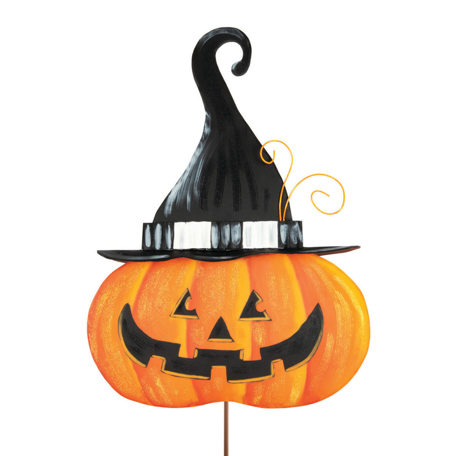 THE ROUND TOP COLLECTION Jack O Lantern With Witch Hat Amber Marie