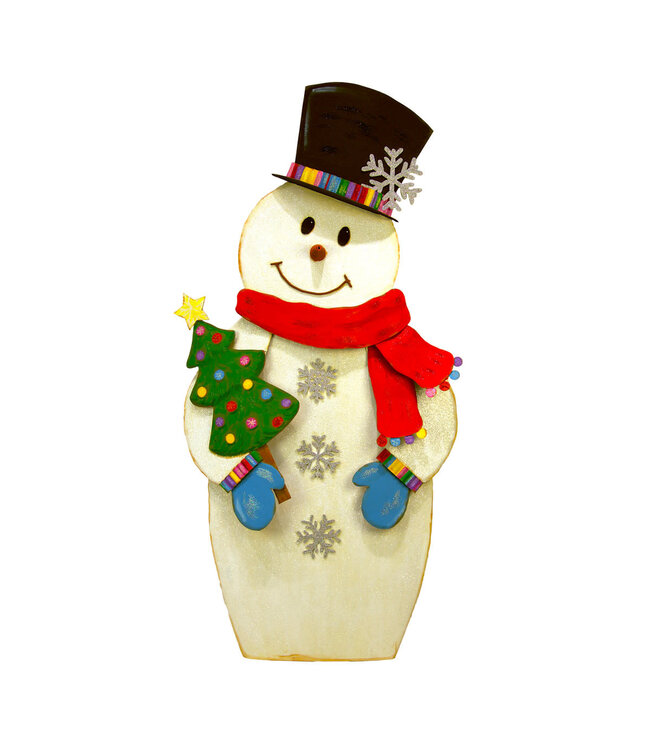 THE ROUND TOP COLLECTION TOP HAT SNOWMAN