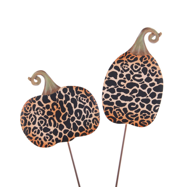 THE ROUND TOP COLLECTION Leopard Pumpkin Mini Amber Marie and Company