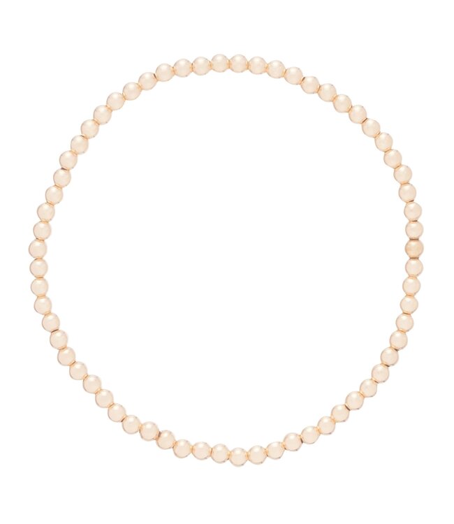 ENEWTON Classic Gold 3mm Bead Bracelet