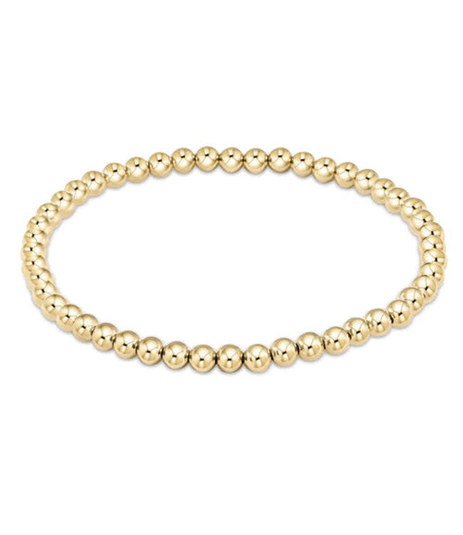 ENEWTON Classic Gold 4mm Bead Bracelet