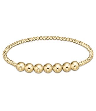 ENEWTON Classic Gold Beaded Bliss 3mm Bead Bracelet - 6mm Gold