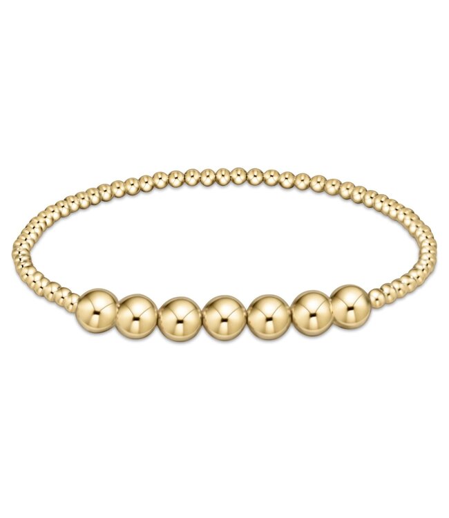 ENEWTON Classic Gold Beaded Bliss 3mm Bead Bracelet - 6mm Gold