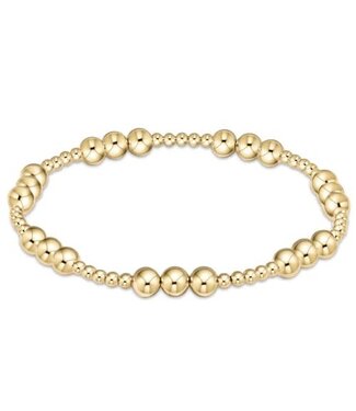 ENEWTON Classic Joy Pattern 5mm Bead Bracelet - Gold