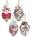 MARK ROBERTS 6" Fabric Jeweled Easter Eggs - SOLD INDIVIDUALLY