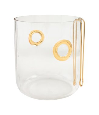 Gold Ring Ice Bucket Set