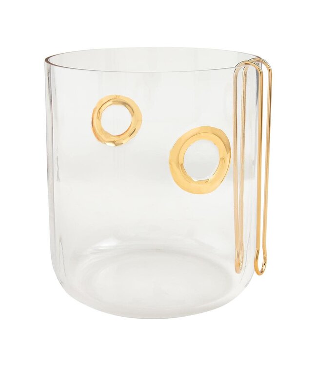 Gold Ring Ice Bucket Set
